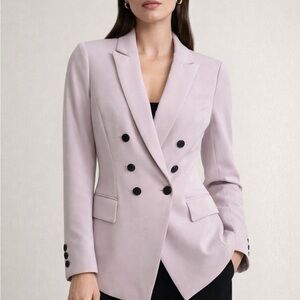 White House Black Market Light Purple Lavender Blazer Jacket Sz.4